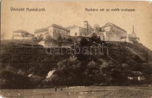 5 db RÉGI kárpátaljai városképes lap: Munkács / 5 pre-1945 Carpathian Ukraine town-view postcard: Mukacheve, Mukacevo