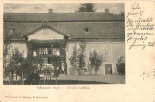 1900 Nagykürtös, Velky Krtís; Sebastiani kastély. Kiadja Wertheimer Zs. / castle (EK)