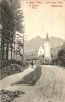 1910 Tátralomnic, Tatranská Lomnica; Evangélikus templom / church