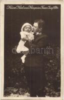 IV. Károly király, Zita királyné, Ottó koronaherceg - 5 db régi képeslap / Charles I of Austria, Zit...