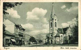 5 db régi kárpátaljai képeslap; Ungvár, vegyes minőségben / 5 pre-1945 Carpathian Ukraine town-view postcards; Uzshorod, Uzhorod, mixed quality