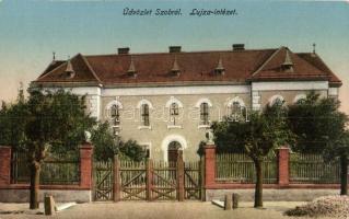 Szob, Fő utca, Lujza Intézet - 2 régi képeslap / 2 pre-1945 postcards