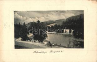 Selmecbánya, Schemnitz, Banská Stiavnica; Rossgrundi tó. Joerges 1910. / Rozgrundské jazero / lake