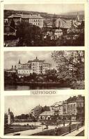 5 db régi kárpátaljai képeslap; Ungvár, vegyes minőségben / 5 pre-1945 Carpathian Ukraine town-view ...