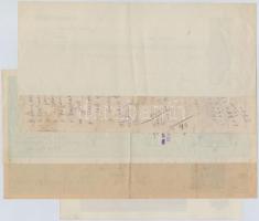 1913-1931. 5db klf váltó, közte 2db kitöltetlen, a kitöltöttek között "Első Magyar Általános Bi...