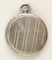 Ezüst(Ag) Locarno óra, másodpercmutatóval, jelzett, belsejében "Levente Intézmény" gravíro...