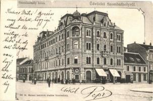 1904 Szombathely, Városháza, Steiner testvérek kiadása (kopott sarkak / worn corners)