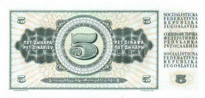Jugoszlávia kis tétel 1968. 5D (2x) + 1978. 10D, 20D + 1981. 50D, 100D, 500D + 1992. 100D, 10.000D +...
