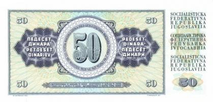 Jugoszlávia kis tétel 1968. 5D (2x) + 1978. 10D, 20D + 1981. 50D, 100D, 500D + 1992. 100D, 10.000D +...