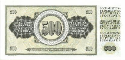 Jugoszlávia kis tétel 1968. 5D (2x) + 1978. 10D, 20D + 1981. 50D, 100D, 500D + 1992. 100D, 10.000D +...