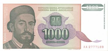 Jugoszlávia kis tétel 1968. 5D (2x) + 1978. 10D, 20D + 1981. 50D, 100D, 500D + 1992. 100D, 10.000D +...