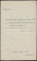 1933 Keresztes-Fischer Ferenc (1881-1948) belügyminiszter által saját kézzel aláírt kinevezési okmány