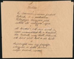 1942 Donmenti emlékeim...Írta Szalmási István. Gyöngyös. 8 p. + kézzel írt világháborús  ima