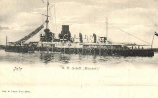 SMS Monarch, az Osztrák-Magyar Monarchia partvédő csatahajója / SMS Monarch, Austro-Hungarian Navy coastal defense ship. M. Clapis
