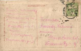 Borossebes, Sebis; Wenckheim tér, Steiner Samu üzlete, templom. W. L. Bp. 5286. / square, shop, chur...