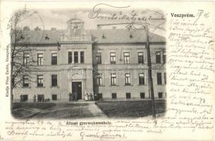 1905 Veszprém, Állami gyermekmenhely, kiadja Pósa Endre