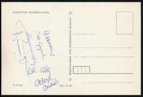 1978 Sakkolimpia Carte Maximum az olimpián győztes magyar csapat tagjainak aláírásaival / Chess Olympic games winner Hungarian team autograph signature on CM
