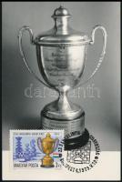 1978 Sakkolimpia Carte Maximum az olimpián győztes magyar csapat tagjainak aláírásaival / Chess Olym...