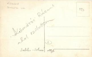 Kömörő, a hátoldalt író szülőháza. photo