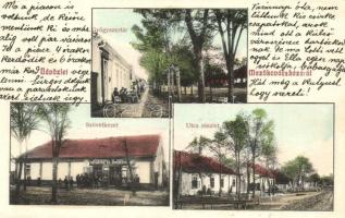 1913 Mezőkovácsháza, gyógyszertár, fogyasztási és értékesítő szövetkezeti üzlet, utca