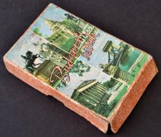 Budapesti séták, játékkártya pakli, kissé viseltes dobozban