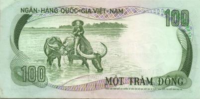 Dél-Vietnam 1972. 50D T:I + 100D T:II+ Csak egyszer hajtva, törve nem!