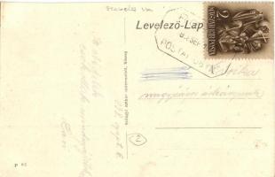 Rohod, Hangya szövetkezet, Református templom és lelkészlak, utca + Postai Ügyn. pecsét