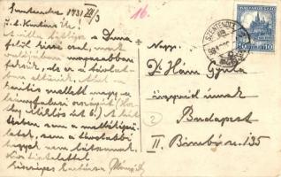 1931 Szentendre, a levél írójának a villája a Duna felől. photo