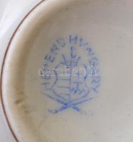 Herendi virágmintás kávéscsésze, kézzel festett, jelzett,apró kopásokkal, d: 6,5 cm