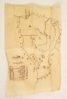 cca 1880 Bugyesd (Bogyafalva, Erdély) község határának térképe. / Transylvania, Budeşti 31x49 cm