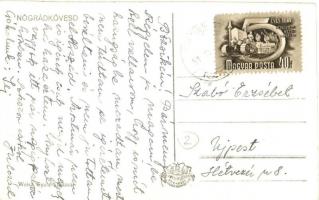 Nógrádkövesd, MÁV vasútállomás, Római katolikus elemi iskola, Barcza Györgyné kúriája, posta, Weisz ...