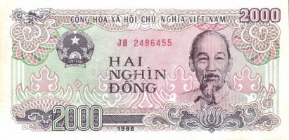 Vietnam/Szocialista Köztársaság 1987-88. 200D, 500D, 1000D, 2000D + 1991. 100D T:I