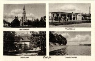 Felsőgöd (Göd), Református templom, Vasútállomás, Községháza, Duna part