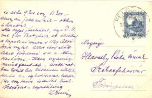 1932 Felsőörs, a levélíró villája. photo (EB)