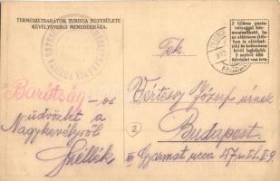 Kevély-nyereg (Nagy-Kevély, Pilisborosjenő); Természetbarátok Turista Egyesülete kevélynyergi menedé...