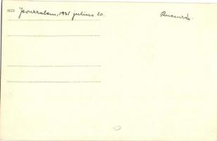 1931 Magyar cserkészek Jeruzsálemben / Hungarian scout boys in Jerusalem. photo