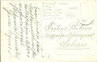 Érsekújvár, Nové Zámky; Kossuth tér és szobor, Ifj. Spitzer Lipót, Takács János férfi szabó, Oldberg...