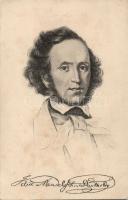 Zeneszerzők , 15 db régi képeslap