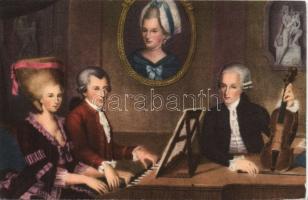 Zeneszerzők , 15 db régi képeslap