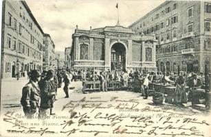 1901 Fiume, Rijeka; pescheria e Mercati / fish market and market hall