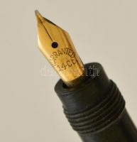 Goldfaun töltőtoll, 14C arany (au) heggyel, hiánnyal,eredeti sérült dobozában, h: 11,5 cm