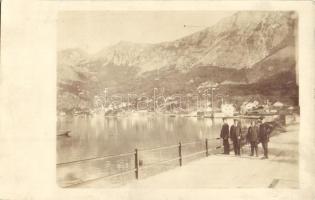 1915 Risan, Risano; Bay of Kotor, K.u.K. Kriegsmarine naval officers. photo
