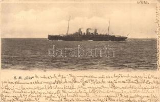SMS Gäa/Gaea (ex SS Fürst Bismarck) torpedó anyahajó, tengeralattjáró ellátóhajó és lakóhajó / K.u.K. Kriegsmarine / Austro-Hungarian Navy depot ship for submarines (EK)