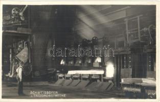 1929 Leoben, Schweissöfen z. Triogrobstrecke / factory interior photo, welding furnaces. Karl Krall
