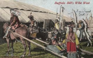 1906 Buffalo Bills Wild West, Apache indians with their familiy (EK)