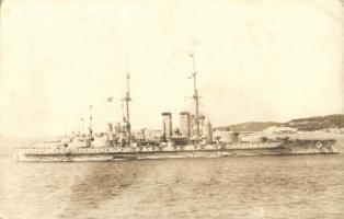 SMS Viribus Unitis az Osztrák-Magyar Haditengerészet Tegetthoff-osztályú csatahajója / WWI Austro-Hungarian Navy K.u.K. Kriegsmarine SMS Viribus Unitis battleship. photo (EK)