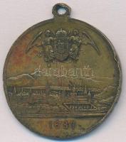 1896. "Magyarország ezeréves fennállásának és ős Budavára emlékékre 1896" Br emlékérem fül...
