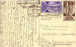 La squadra atlantica in volo sulla gran baia di Rio de Janeiro. Crociera del Decennale / Italian Air...