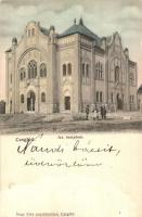 1908 Cegléd, Izraelita templom, zsinagóga. Kiadja Nagy Elek