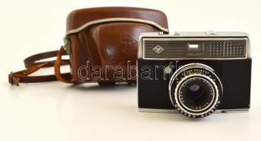 Agfa Silette Record kisfilmes fényképezőgép, beépített fénymérővel, működőképes, szép állapotban, eredeti bőr tokjában / Vintage German camera, in good, working condition, with original leather case
